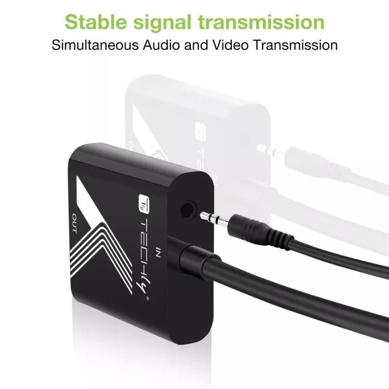 Adaptador de cable Techly convertidor HDMI a VGA con conector jack de audio