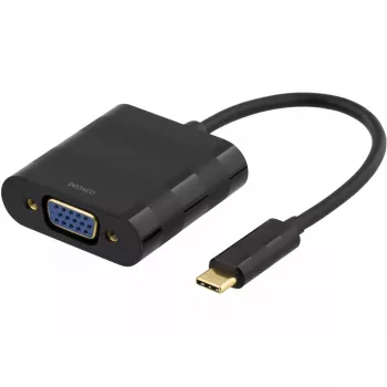 Adaptador de cable de vídeo Deltaco USBC-VGA