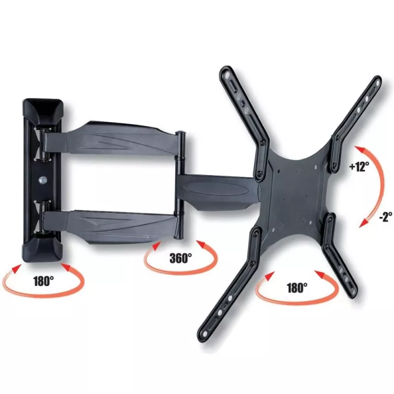 Techly 23-55 Ultra slim Full Motion Soporte de pared para TV LCD Negro” ICA-PLB 171M