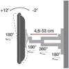 Techly 23-55 Ultra slim Full Motion Soporte de pared para TV LCD Negro” ICA-PLB 171M
