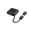 Hama Hub USB, 4 puertos, USB 3.2 Gen 1, 5 Gbit/s, incl. adaptador USB-C