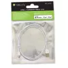 Techly ICOC APP-8WH1 cable Lightning 1 m blanco
