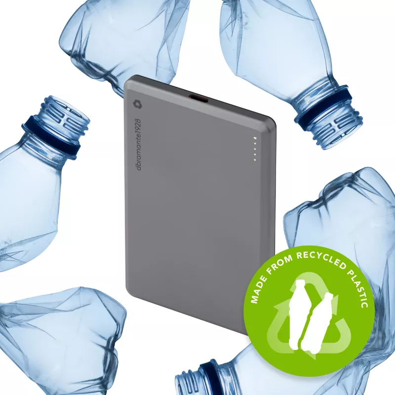 dbramante1928 re-charge - batería externa 5K Wireless - gris, 5000 mAh, carga inalámbrica, 3,87 V, gris