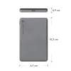 dbramante1928 re-charge - batería externa 5K Wireless - gris, 5000 mAh, carga inalámbrica, 3,87 V, gris