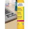 Etiquetas resistentes Avery L6009-20 plata rectángulo redondeado