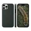 Funda tipo cartera dbramante1928 New York para iPhone 15 Pro, unicolor verde, 3 compartimentos para tarjetas