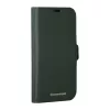 Funda tipo cartera dbramante1928 New York para iPhone 15 Pro, unicolor verde, 3 compartimentos para tarjetas