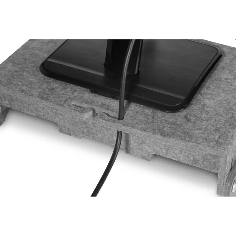 BakkerElkhuizen Q-riser 110 Circular 76,2 cm Soporte de escritorio gris