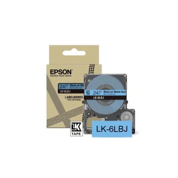 Cinta de etiquetas Epson LK-6LBJ Negro Azul Termotransferencia 2,4 cm