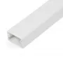 StarTech.com Canaleta sólida para cables con cinta adhesiva y tapa, 19 mm ancho x 11 mm alto – 1 m de longitud, PVC ocultación de cables de red/alimentación/canaleta de pared, máx. 6 cables, certificado UL
