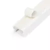 StarTech.com Canaleta sólida para cables con cinta adhesiva y tapa, 19 mm ancho x 11 mm alto – 1 m de longitud, PVC ocultación de cables de red/alimentación/canaleta de pared, máx. 6 cables, certificado UL