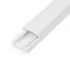 StarTech.com Canaleta sólida para cables con cinta adhesiva y tapa, 19 mm ancho x 11 mm alto – 1 m de longitud, PVC ocultación de cables de red/alimentación/canaleta de pared, máx. 6 cables, certificado UL