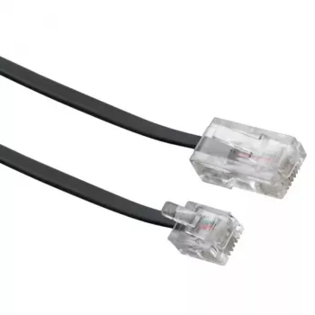 Cable de red Schwaiger 6,0 m RJ-11 - RJ-45 6 m negro