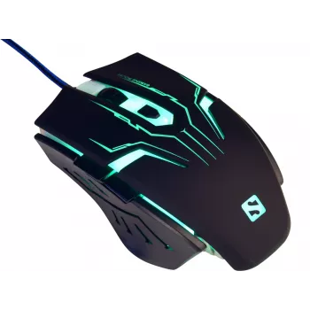 Ratón Sandberg Eliminator, diestro, USB Type-A, 2400 DPI, Negro