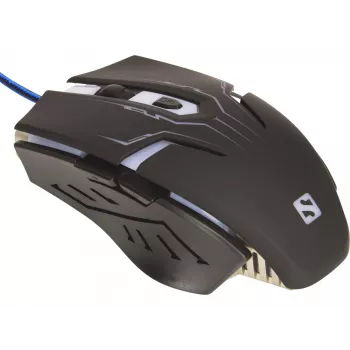Ratón Sandberg Eliminator, diestro, USB Type-A, 2400 DPI, Negro