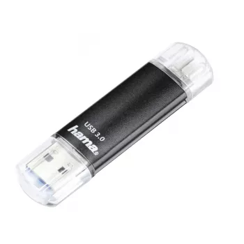 Hama Laeta Twin memoria USB 256 GB USB Type-A / Micro-USB 3.2 Gen 1 (3.1 Gen 1) negra