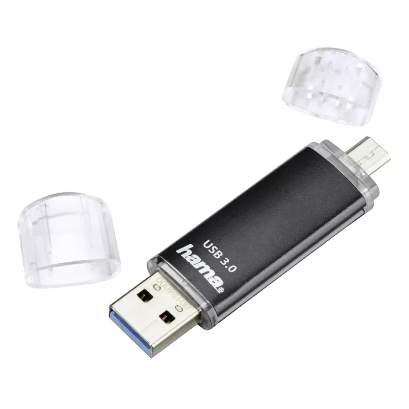 Hama Laeta Twin memoria USB 256 GB USB Type-A / Micro-USB 3.2 Gen 1 (3.1 Gen 1) negra