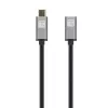 Techly cable USB 3.2 Gen 2 USB-C M/H 1 m negro, 1 m, USB C, USB C, USB 3.2 Gen 2 (3.1 Gen 2), 10 Gbit/s, negro, gris