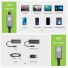 Techly cable USB 3.2 Gen 2 USB-C M/H 1 m negro, 1 m, USB C, USB C, USB 3.2 Gen 2 (3.1 Gen 2), 10 Gbit/s, negro, gris