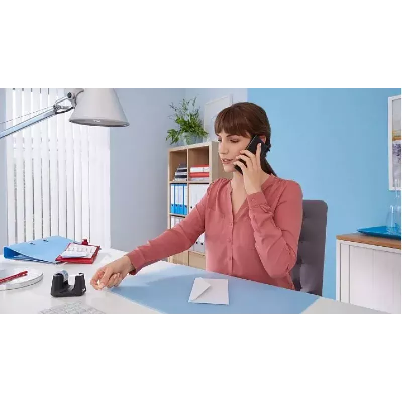 tesa Easy Cut Smart Dispensador de escritorio, negro, plástico