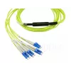 BlueOptics CBL-MPO12-4LC-SMF-1M Cable de fibra óptica InfiniBand MPO 4x LC 1m