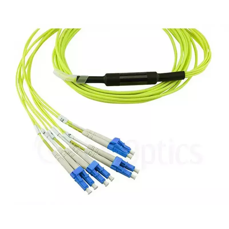 BlueOptics CBL-MPO12-4LC-SMF-1M Cable de fibra óptica InfiniBand MPO 4x LC 1m