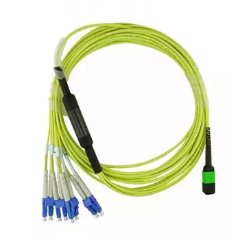 BlueOptics CBL-MPO12-4LC-SMF-1M Cable de fibra óptica InfiniBand MPO 4x LC 1m