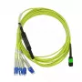 BlueOptics CBL-MPO12-4LC-SMF-1M Cable de fibra óptica InfiniBand MPO 4x LC 1m