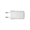 Cargador de pared UE d bramante re-charge Pro — USB‑C 25W + USB‑A 18W, 110–240V, interior, blanco