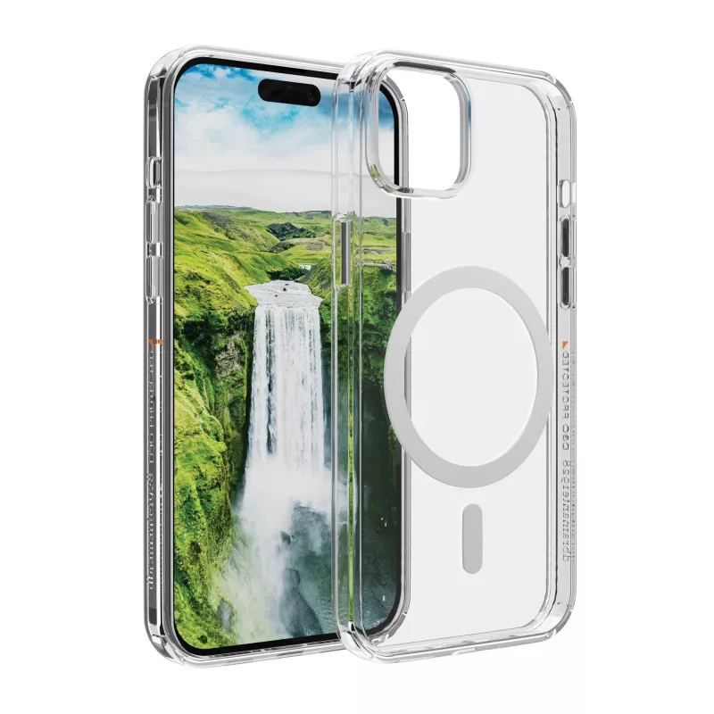 dbramante1928 Iceland Ultra D3O MagSafe Funda trasera para Apple iPhone 17e/16e/15/14/13, transparente