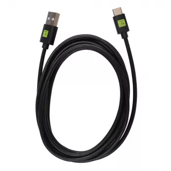 Techly ICOC MUSB20-CMAM20T cable USB USB 2.0 2 m USB A USB C negro
