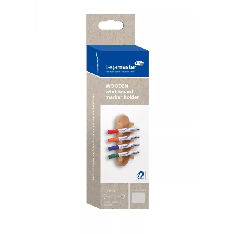 Soporte de tablero Legamaster WOODEN portarrotuladores para pizarra magnético
