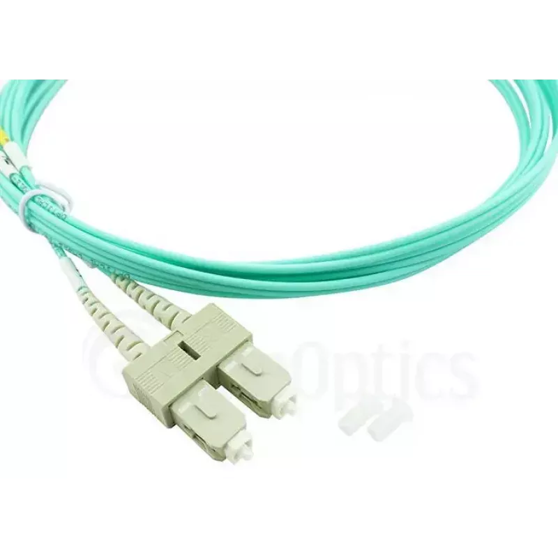 Cable de parcheo de fibra óptica dúplex BlueOptics SC-SC OM3 2 metros 2 m Macho/Macho