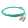 Cable de parcheo de fibra óptica dúplex BlueOptics SC-SC OM3 2 metros 2 m Macho/Macho