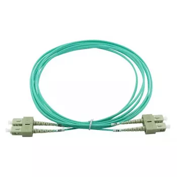 Cable de parcheo de fibra óptica dúplex BlueOptics SC-SC OM3 2 metros 2 m Macho/Macho