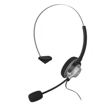 Hama 00201157 Auriculares/Headset con cable diadema oficina/call center Negro, Plata
