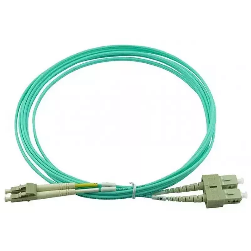 BlueOptics 055702T512000005M-BO Cable de conexión de fibra óptica dúplex (compatible con Corning), LC-UPC/SC-UPC, multimodo OM3 50/125 µm, 5 m
