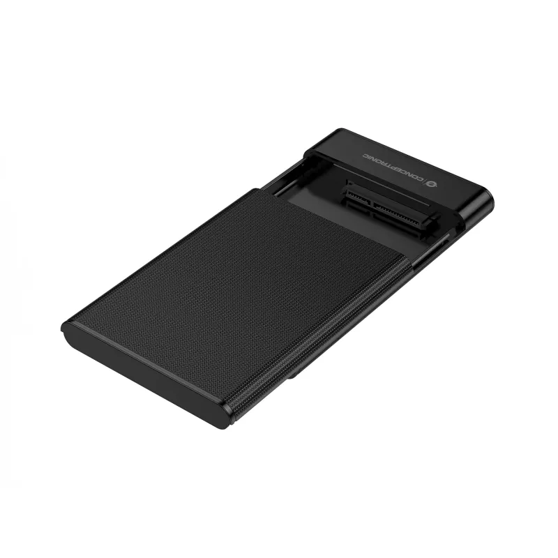 Carcasa para disco duro Conceptronic DANTE06B de 2,5 pulgadas USB 3.0, carcasa HDD/SSD, 2,5 pulgadas, Serial ATA III, 6 Gbit/s, conexión USB, negro
