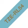 Cinta para impresora de etiquetas Brother TZE-RL54 oro sobre azul
