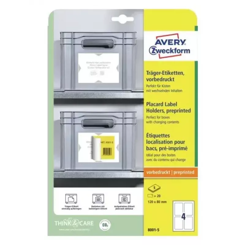 Soporte de cartel Avery gris claro etiqueta autoadhesiva para impresora A4