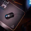 Lexip Ar18 – Ratón gaming inalámbrico con patines cerámicos, diseño para diestros, óptico, RF Wireless + USB Type-A, 4800 DPI, Negro