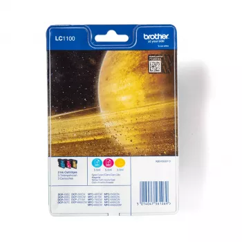 Brother LC1100RBWBP Cartucho de tinta 3 Uds. Original Cian, Magenta, Amarillo