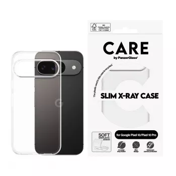 Funda PanzerGlass CARE de estilo moderno transparente X-Ray Soft Basic Google Pixel 10 10 Pro