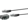 Cable de red Schwaiger TAL6731 533 RJ45 RJ45/TAE-F 3m Negro