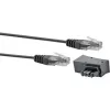 Cable de red Schwaiger TAL6731 533 RJ45 RJ45/TAE-F 3m Negro