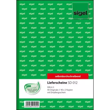 Formulario comercial Sigel SD012 verde A5 120 hojas