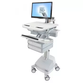 Carro multimedia Ergotron StyleView gris aluminio blanco