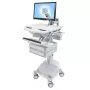 Carro multimedia Ergotron StyleView gris aluminio blanco