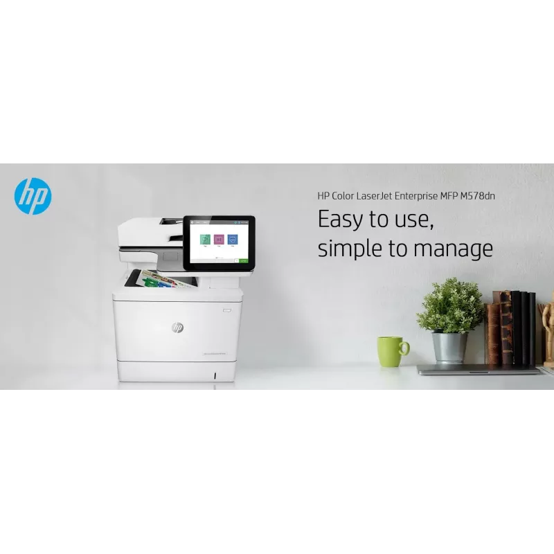 HP Color LaserJet Enterprise MFP M578dn, láser, impresión en color, 1200 x 1200 DPI, A4, impresión directa, blanco