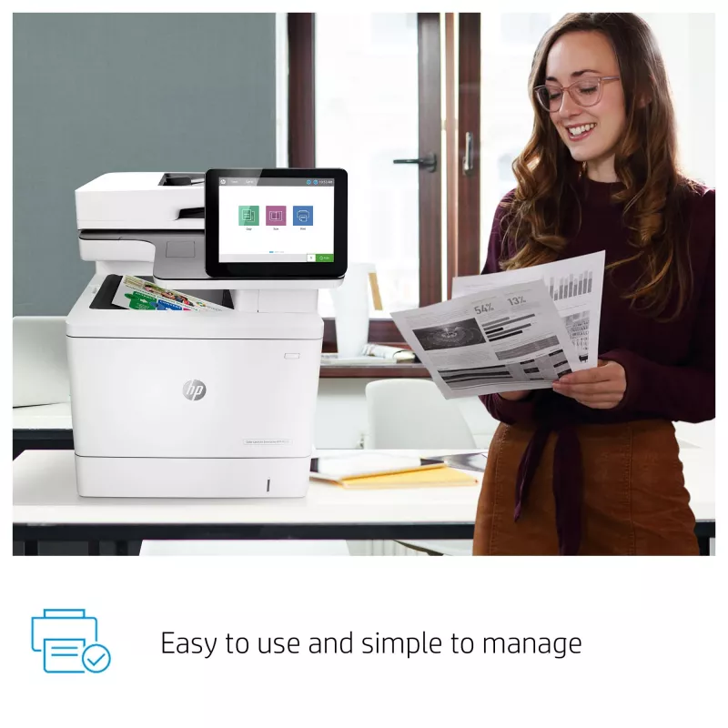 HP Color LaserJet Enterprise MFP M578dn, láser, impresión en color, 1200 x 1200 DPI, A4, impresión directa, blanco